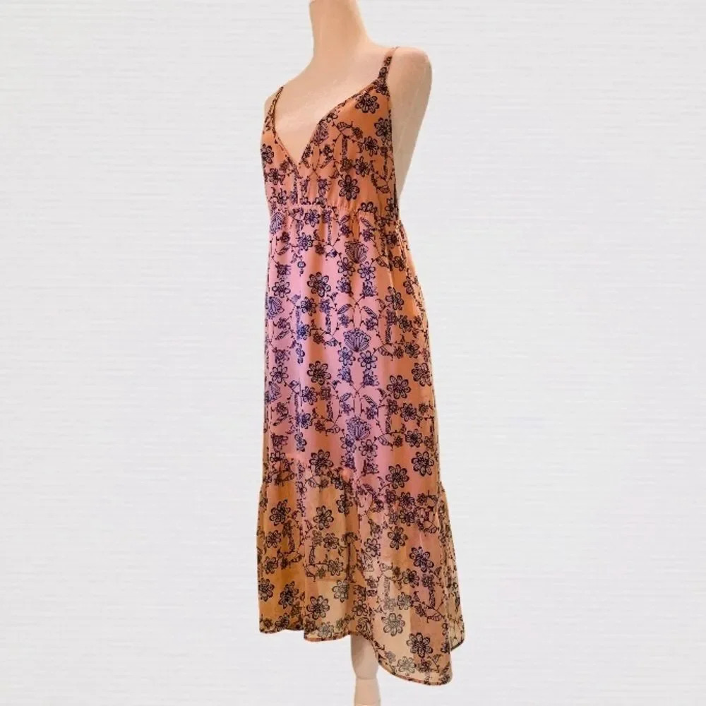 NEW FOR LOVE & LEMONS Poppy Floral Midi Dress - Picture 9 of 9